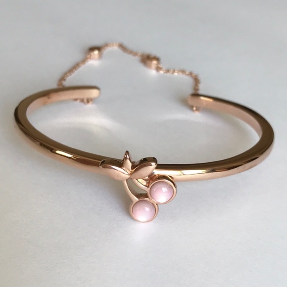 Coach Jewelry - Coach Rose Gold Cherry Chain Cuff bracelet • nwt